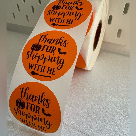 Thank You for Shopping with me Sticker halloween fall thank you sticker - Picture 8 of 9